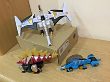 Power Rangers Dino Thunder Dx Stegazord Megazord all 3 Zords 100% Complete V.VGC