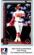 2025 Topps Chrome Update #USC22 Yoán Moncada Refractor Los Angeles Angels