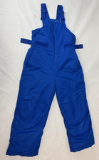 Swiss Tech Snow Ski Suit Bib Overalls Pants Blue Adjustable Waist Kids Medium 8