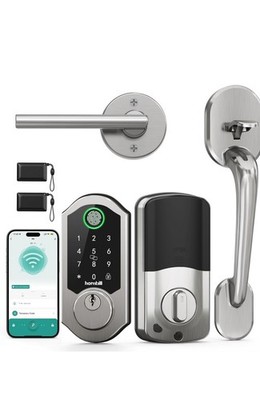 WiFi Smart Front Door Lock Set: Electronic Keypad Deadbolt, 11-in-1 Keyless E...