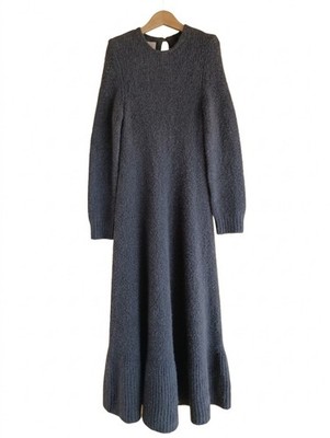 THE SHISHIKUI Wool Heavy Knit Long Dress Gray L Ron Herman Made in Japan