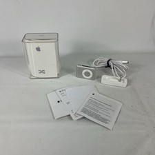 Apple iPod Shuffle 2nd Generation A1204 1GB Silver w/ OEM Charging Dock - Tested