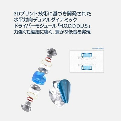 MOONDROP Blessing 3 AQUA Wired In-Ear Earphones Deep Sea Blue From