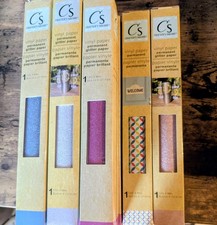 8 New Crafters Square Vinyl Glitter Paper 12x48in. and 12x36in. Transfer Tape