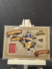 2003 Playoff Football Marc Bulger Leather and Laces Relic  Rams/500 BIN