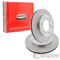 2X Mapco Bremsscheiben 290Mm BelÜFtet Vorne Passend FüR Mitsubishi Pajero | 2554