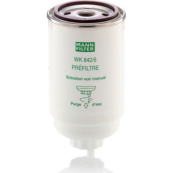 Mann Filter Wk 842 6 Kraftstofffilter FüR Deutz Fahr Fiat Series 180 Dx D06 D07-image