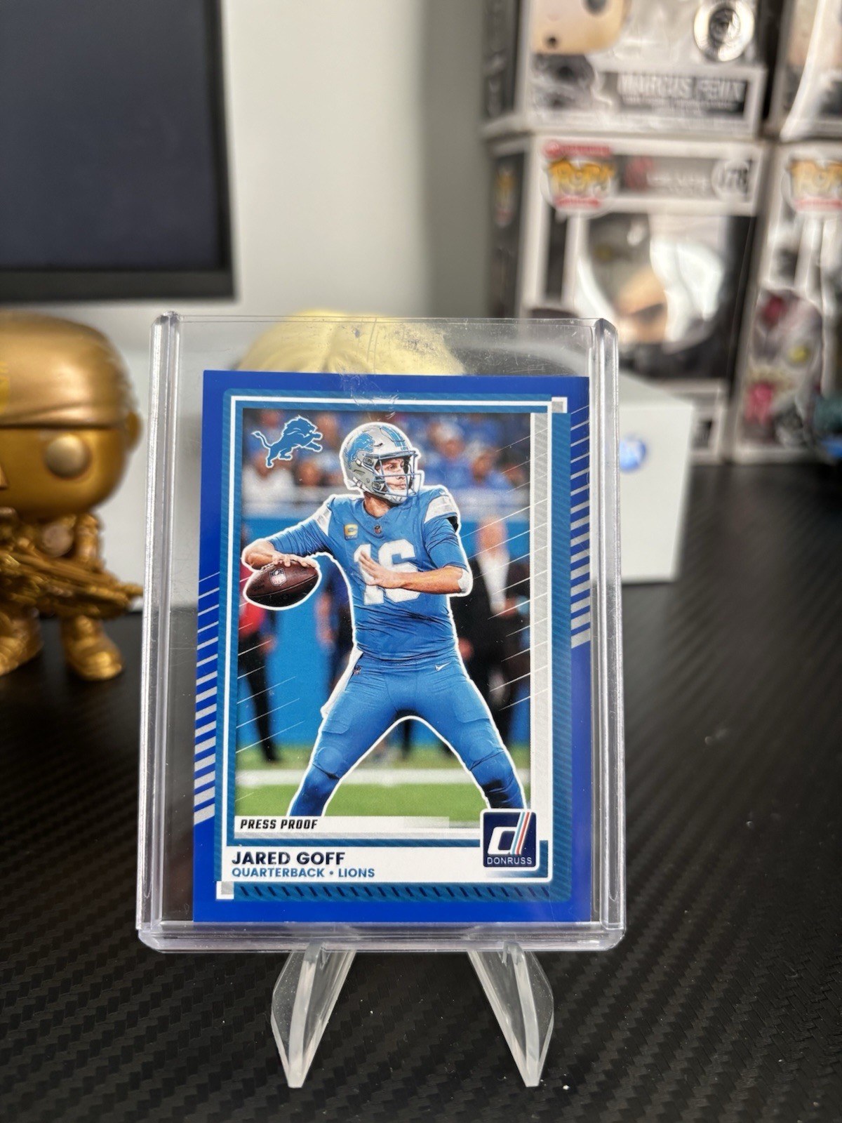 2025 Panini Donruss - Jared Goff #220 Press Proof Blue
