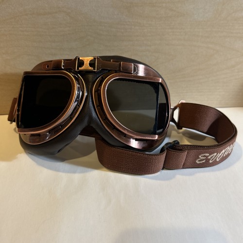 Evomosa Reproduction Vintage Pilot Style Cruiser Motorcycle Goggles Steampunk