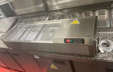 Foster VR1238SV Saladette 1.2 Meter Pizza Topping Prep Fridge 1x1/2 + 3x1/3 GN