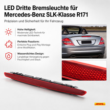 Dritte Rückleuchte LED Bremsleuchte Rotlinse für Mercedes Benz SLK-Klasse R171