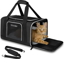 Pet Carrier 18X11X11 Delta American United Airline Approved, Pet Travel Carrier