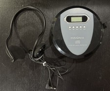 Insignia NS-P4112 Portable CD Player 60 sec Anti-Shock Tested With Headphones
