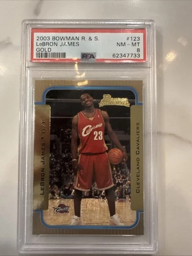 LeBron James 2003 Bowman LeBron James #123 Gold