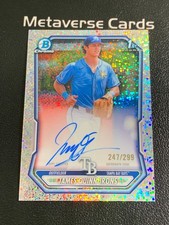 2026 Bowman Chrome James Quinn-Irons Speckle Refractor 1st Prospect Auto 247/299