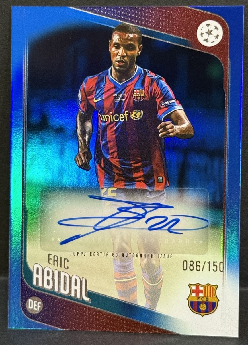 TOPPS ペドリ・クンデ・バルデ　ジャージカード 2025-26 Topps UEFA Club Competitions Barcelona Eric Abidal Auto
