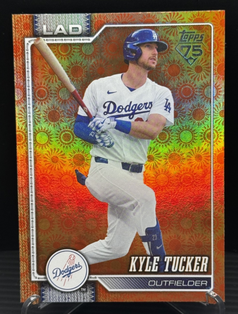 Topps 2024 Series Two Kyle Tucker #368 Topps 75 Orange Foil Dodgers