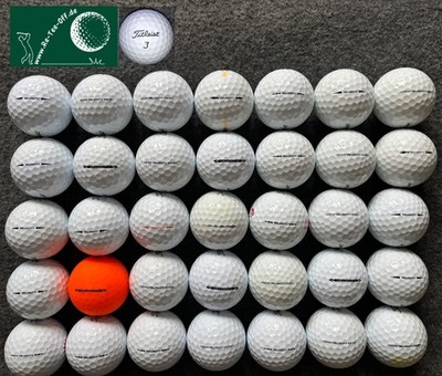 Recycelte TITLEIST VELOCITY;  Grade-B; 35er Zugbeutel;  ReTeeOffDe