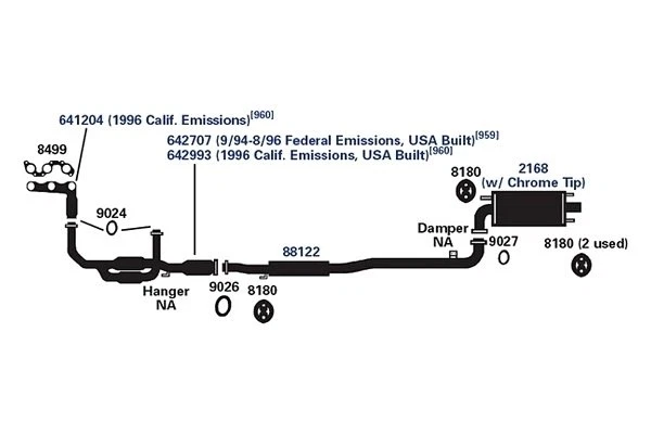 For Toyota Camry 1995-2006 AP Exhaust Exhaust Manifold Gasket Foto 3 de 4