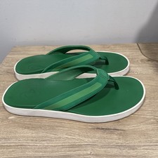 Men's OLUKAI Leeward Green Flip Flop Sandals Size US 12
