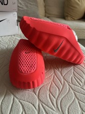 Nike Mind Women's Slide Sandals Solar Red Chrome Hyper Crimson Breathable Logo
