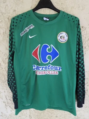 Maillot goal F.C ACHIROLLES porté n°1 NIKE GK shirt vert 13 15 ans - Photo 1/4