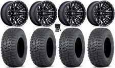 Msa Creed 14 Wheels Machined 27 Terra Hook Tires Honda Pioneer