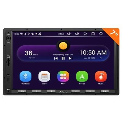 ATOTO 7'' Android Car Stereo Double DIN GPS Track NAVI Radio Dual Bluetooth GenAI