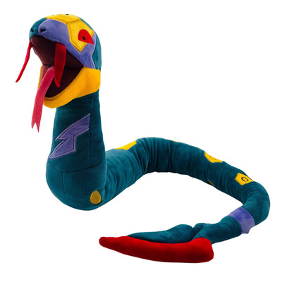 Seviper Plüsch 35 Zoll Giftzahn Schlangenklingenschwanz flexibles Stofftier Spielzeug