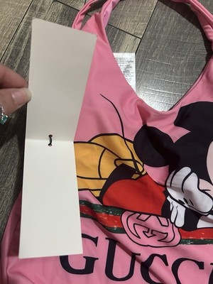 Gucci Mickey Mouse One Piece Swimsuit Sz Large NWT | eBay