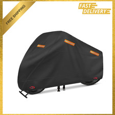 Motorcycle Cover Heavy Duty 600D Oxford Fits Up to 97.5 Inches Waterproof Anti