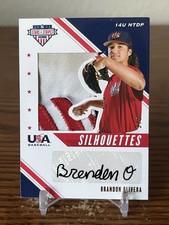 2020 Panini Stars & Stripes Brandon Olivera Silhouettes Patch Auto /5 #USJ-BD