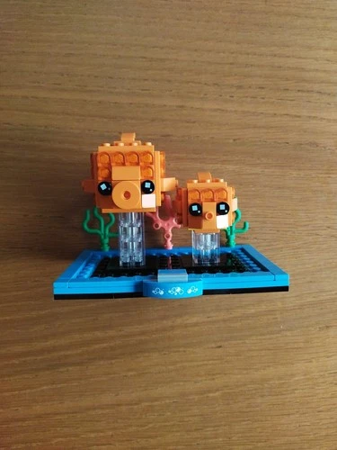 LEGO 40442 Goldfish & Fry Goldfish BrickHeadz Pets Complete Set No Box/Instru