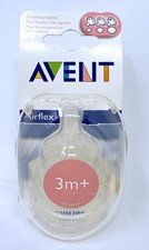 Avent Airflex 3 Month FOR THICKER LIQUIDS Pack of 2 Bottle Nipples