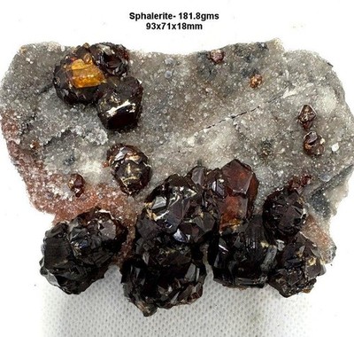 SPHALERITE, 181.8gms, FASCINATING, NICE CRYSTALS, * NATURAL *, USA SELLER