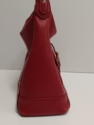 Coach Charlie Leather Hobo Hand/Shoulder Bag 57133E Rare Classic Red - Picture 10 of 22