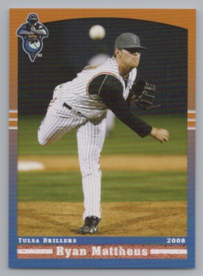 Ryan Mattheus 2008 Grandstand Tulsa Drillers Rockies Minor League 