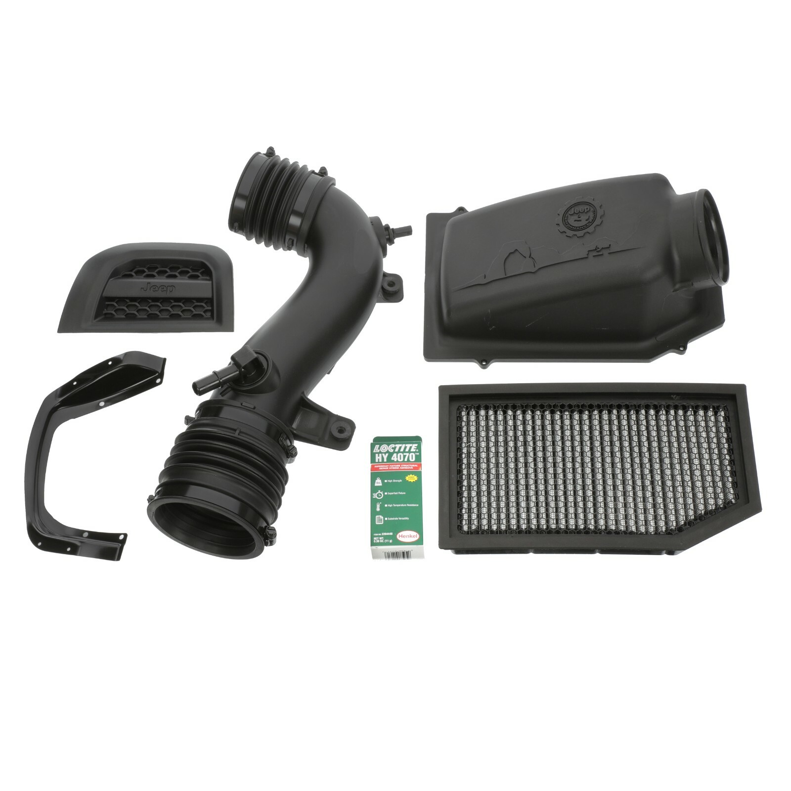 Sistema de admisión de aire frío para Jeep Wrangler JL 2018-2024 y Gladiator 3.6L (P/N 77072433AC)