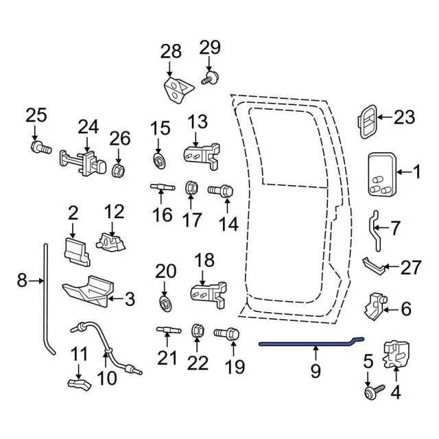 Genuine Ford Door Lock Rod Bracket F81Z2626449AA eBay