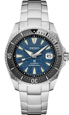 Seiko Prospex mm Divers Shogun Blue Dial Titanium Bracelet