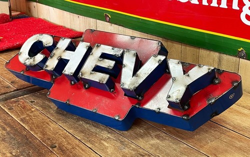 XL CHEVROLET CHEVY PAJARITA PLACA DE CHAPA PLACA MAN CAVE PICKUP C10 CAMARO EL CHIMENEA - Imagen 3 de 8