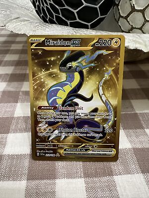 Miraidon Pokemon Card Gold FOR SALE! - PicClick