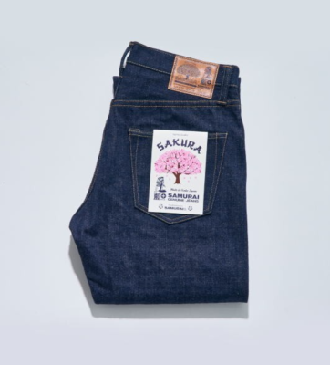 Samurai Jeans S500AX-SAKURA 18oz Indigo Sakura Cotton Selvedge One