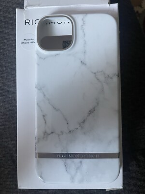 New Richmond & Finch White Marble Case Designed for iPhone 14 Pro Max -NIB