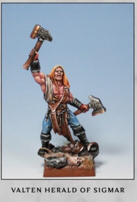 Warhammer Fantasy OOP Young Valten Herald Champion of Sigmar Metal