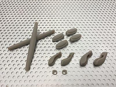 LINEGEAR Complete Replacement Rubber Set for Oakley Juliet -SandGray [JU-CRS-SG]