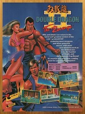 1989 Double Dragon II 2 The Revenge NES PC Atari Print Ad/Poster Video Game Art