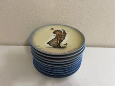 Vintage German Schmid Berta Hummel Set of Christmas Plates 1971-1980
