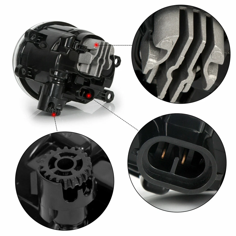 Lámparas antiniebla proyector LED 15W especificaciones OEM Direct Fit para Toyota Corolla 09-2015 Foto 4 de 4