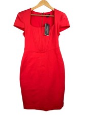 Guess Marciano Kyle Corset Midi Dress citrus Paradisi bodycon 90s sexy sz 8